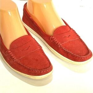 Tod's Gommino Driving Shoes Pink Suede Size 36.5